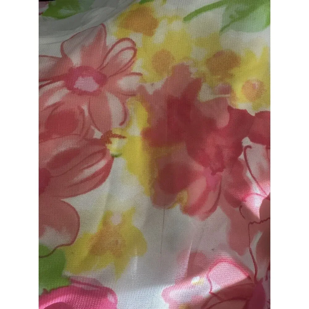 Jona Michelle Girls Summer Sun Dress Party Lined Pink/green White Size 8